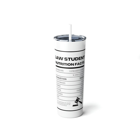 Law Student Nutrition Facts Tumbler